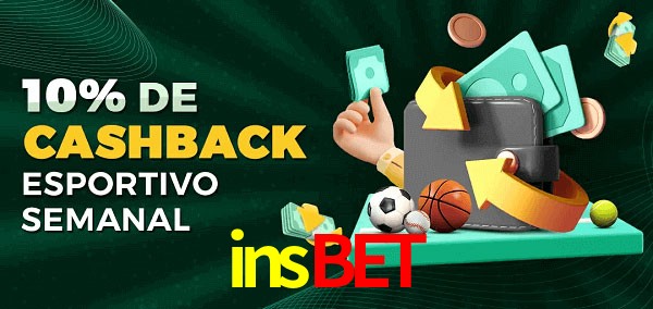 10% de bônus de cashback na insbet
